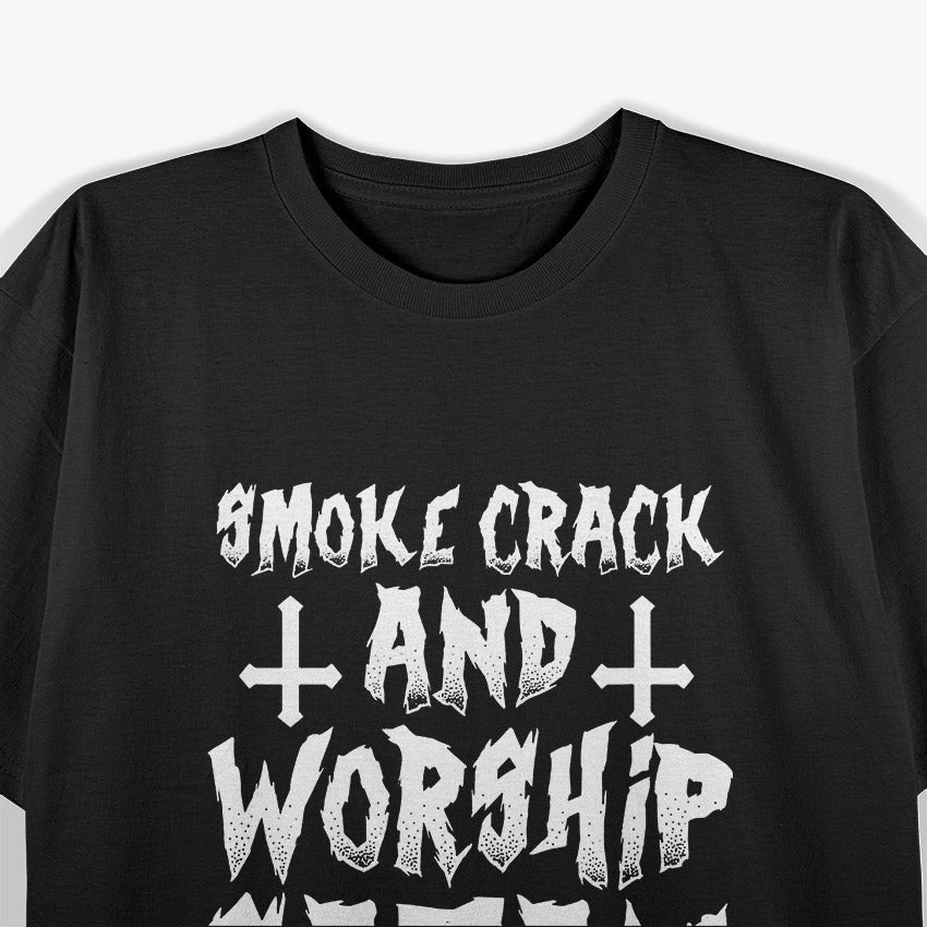 Worship Satire Funny Dark Humor Parody Graphic T-Shirt