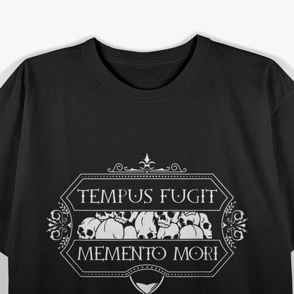 Your Time Is Running Out Tempus Fugit Memento Mori Graphic T-Shirt