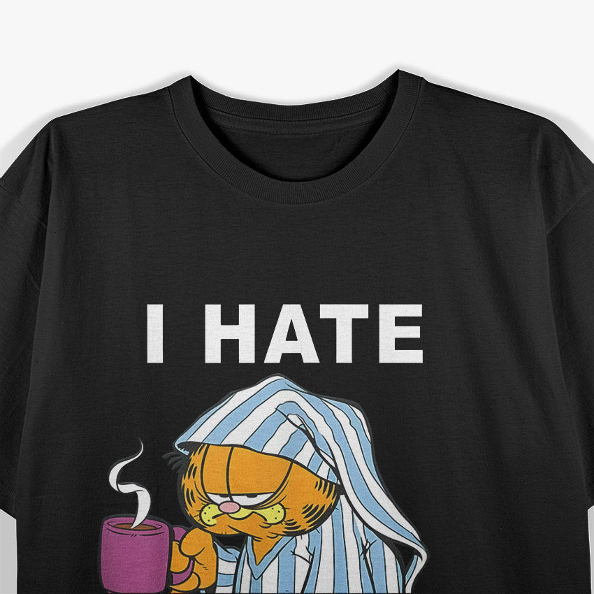 Cat, I Hate Mondays - Coffee Lover T-Shirt