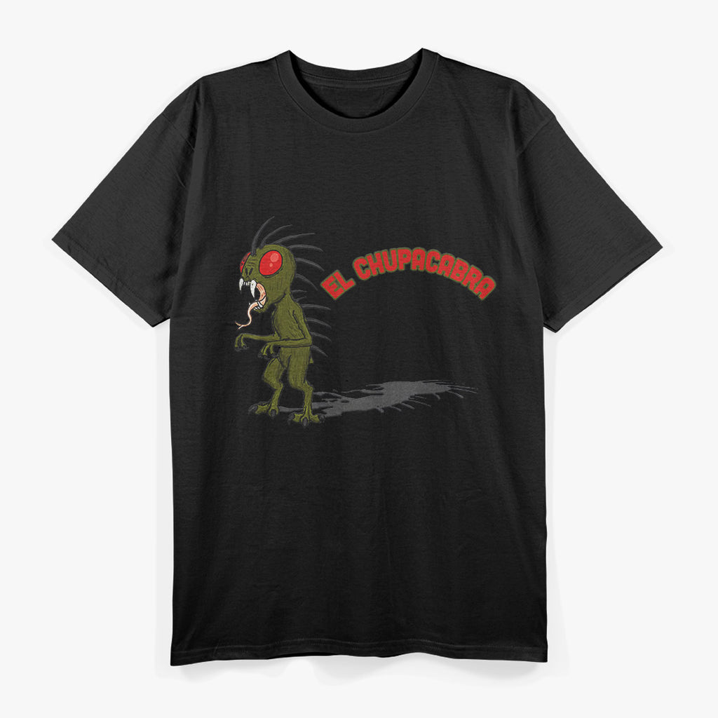 El Chupacabra, Fangs Bared & Red Eyes - Mexican Mythology T-Shirt