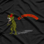 El Chupacabra, Fangs Bared & Red Eyes - Mexican Mythology T-Shirt