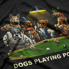 Dogs Playing Pool: Billiards Canine Edition T-Shirt