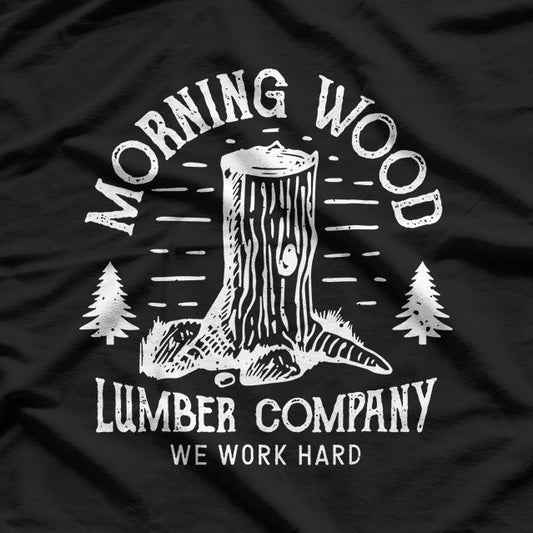 Morning Wood Lumber Funny Double Meaning T-Shirt