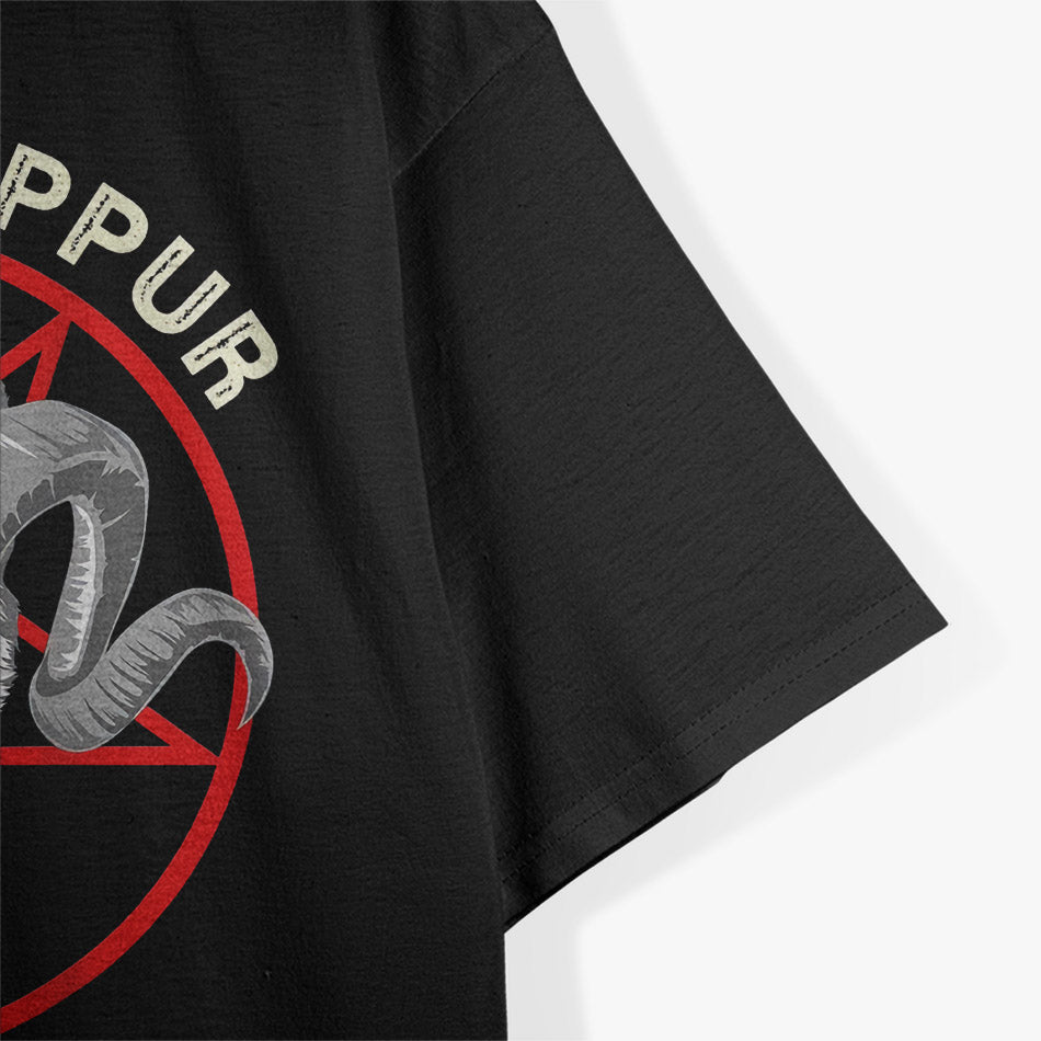 Hail Lucipurr – Funny Satanic Cat Pun Design T-Shirt