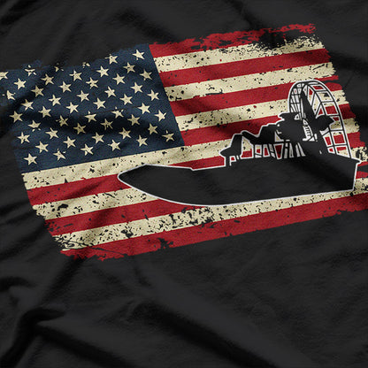 Airboat American Flag Swamp Life T-Shirt