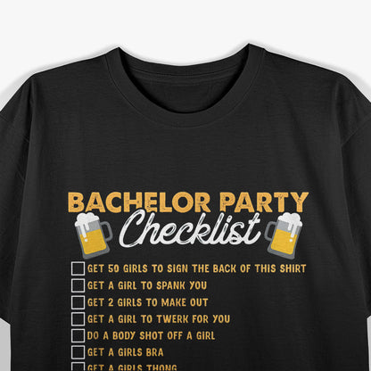 Bachelor Party Drinking Squad Funny Groomsmen T-Shirt