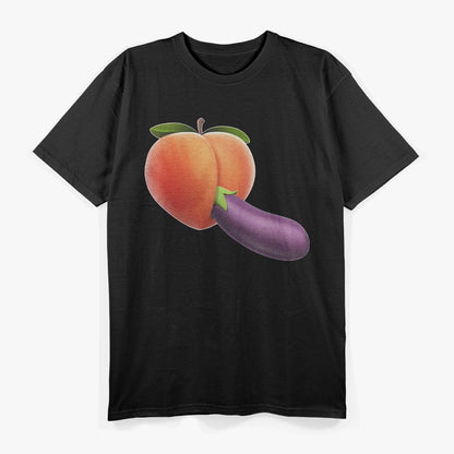 Dirty Humor - The Peach and Eggplant with a Playful Twist T-Shirt