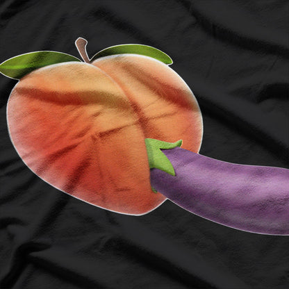 Dirty Humor - The Peach and Eggplant with a Playful Twist T-Shirt