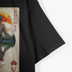 Dogman Playing Card Design Cryptid Urban Legend Creepy T-Shirt
