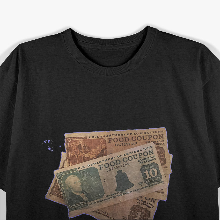 Funny Gangster Food Stamps 90s T-Shirt