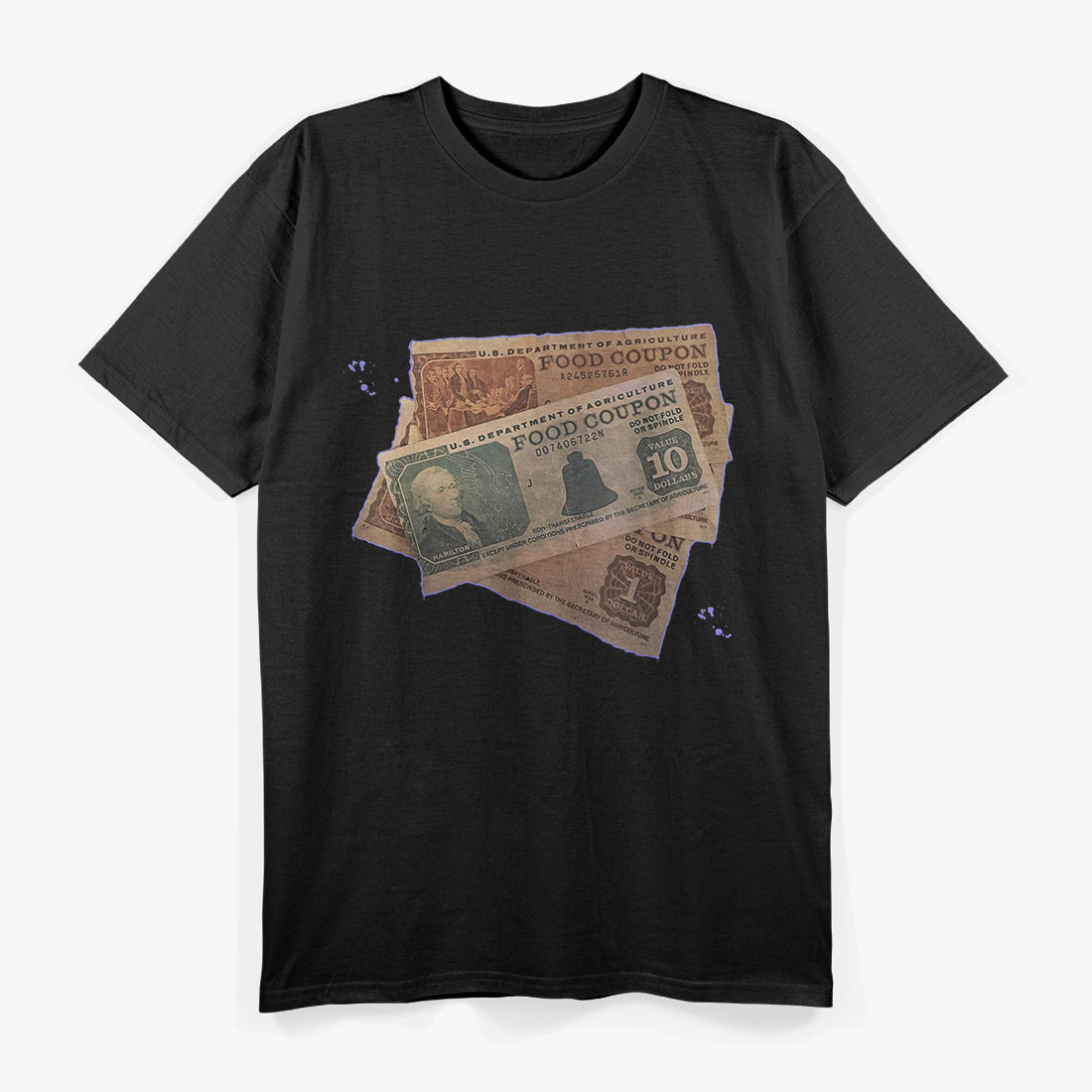 Funny Gangster Food Stamps 90s T-Shirt