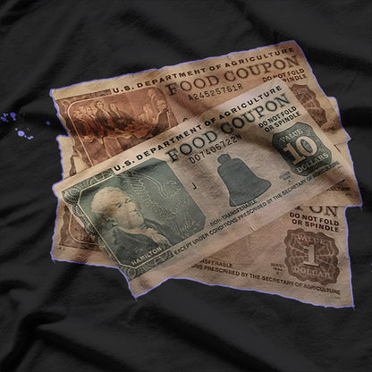 Funny Gangster Food Stamps 90s T-Shirt