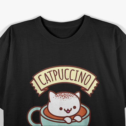 Funny Kawaii Cat - Catpuccino Vibes T-Shirt