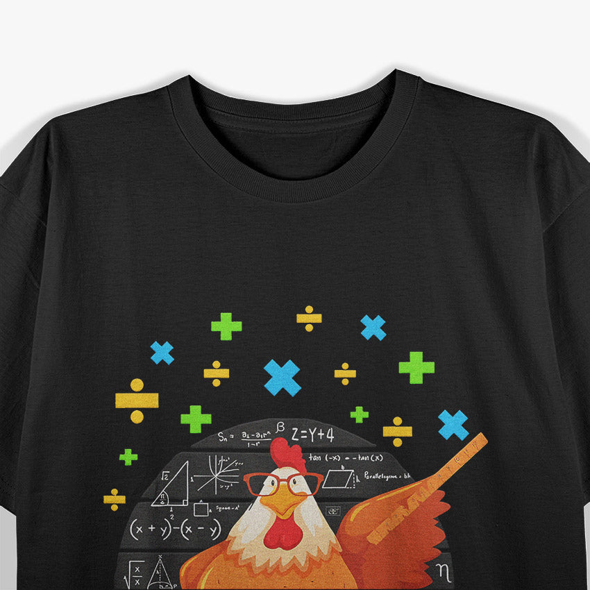 Mathemachicken Funny Chicken Math T-Shirt