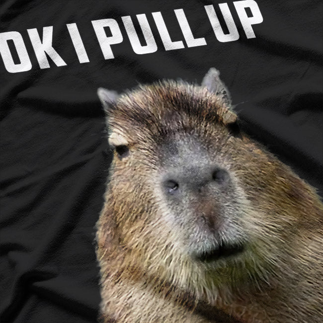 Ok, I Pull Up - Capybara Vibes T-Shirt