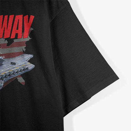 Aircraft Carrier USA Flag Naval Pride T-Shirt