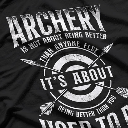 Vintage Archery Bow Archer Target Practice Skill Shot T-Shirt