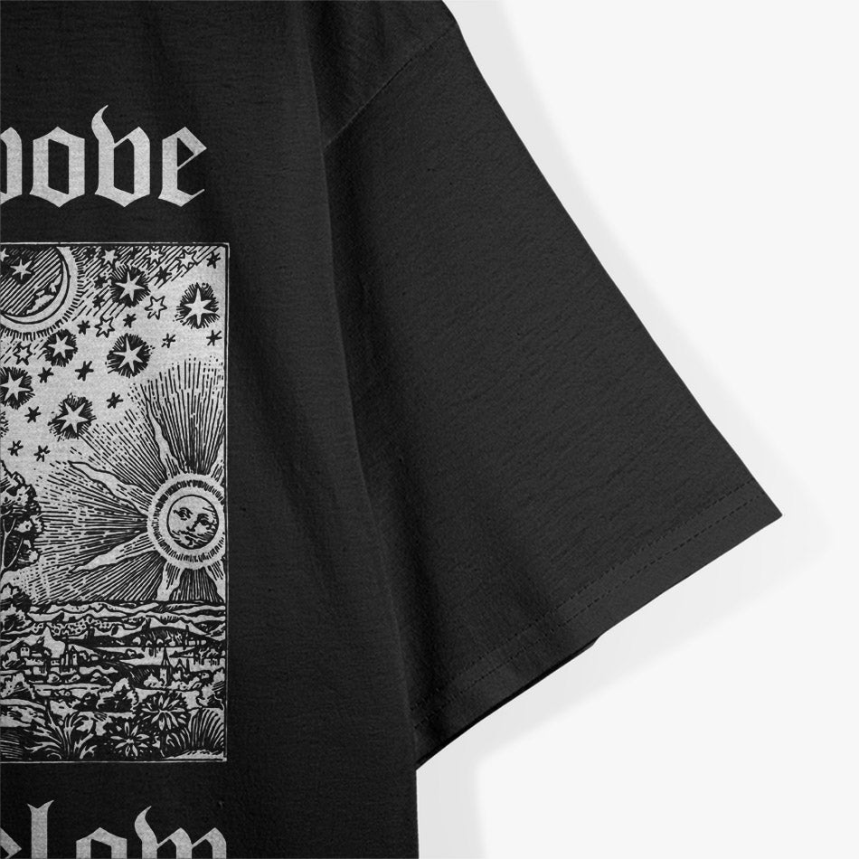 As Above So Below Occult Symbolism T-Shirt