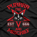 Purr Evil Funny Mischievous Cat T-Shirt