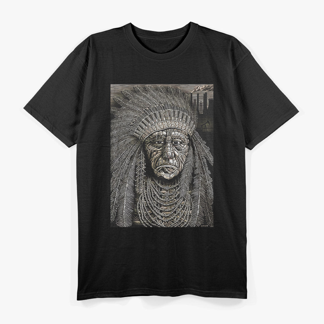 Dark Native American Indian T-Shirt