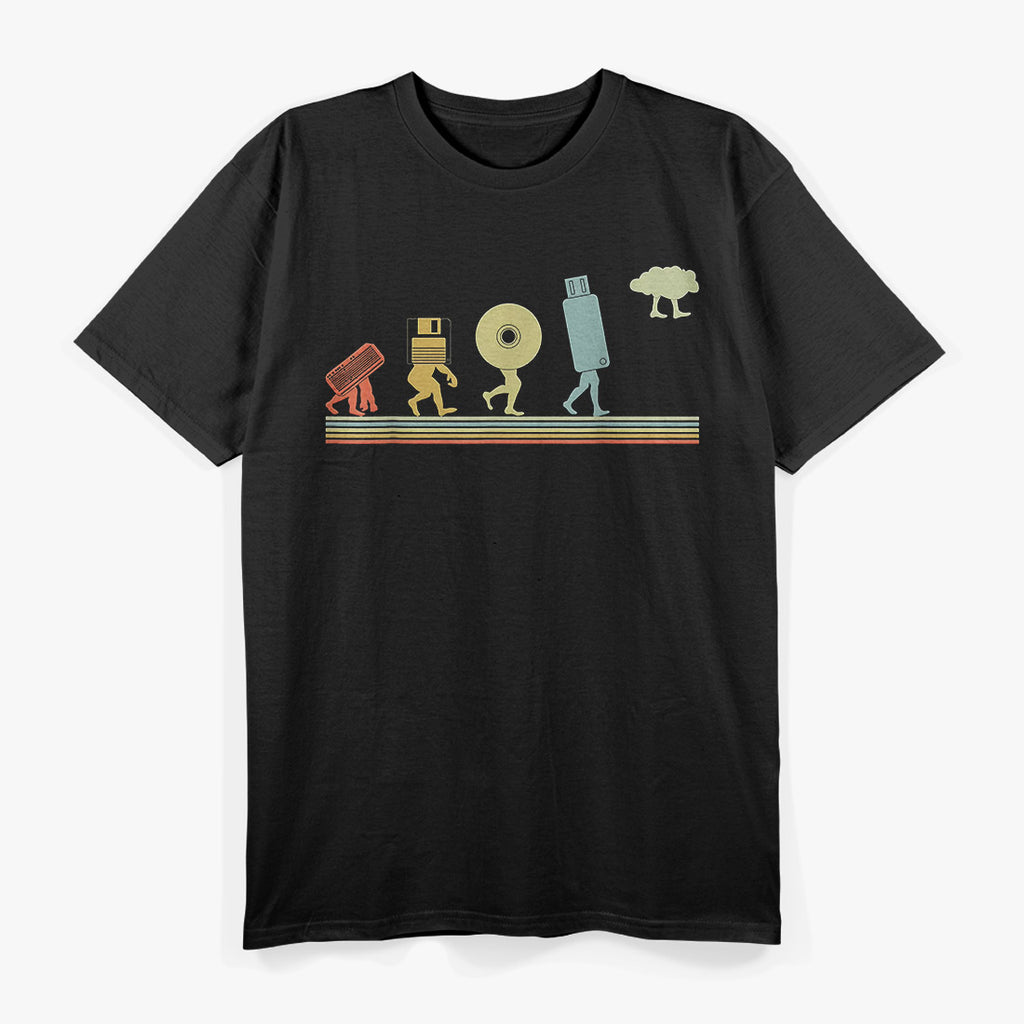 Evolution Cloud Coding - Funny Programming and Tech Nerd T-Shirt