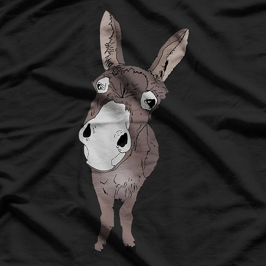 Funny Looking Donkey - The Face of Humor T-Shirt