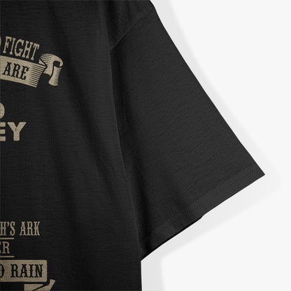 Fight Like a Monkey Humor Design for Quirky Animal Lovers T-Shirt