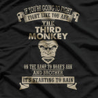Fight Like a Monkey Humor Design for Quirky Animal Lovers T-Shirt