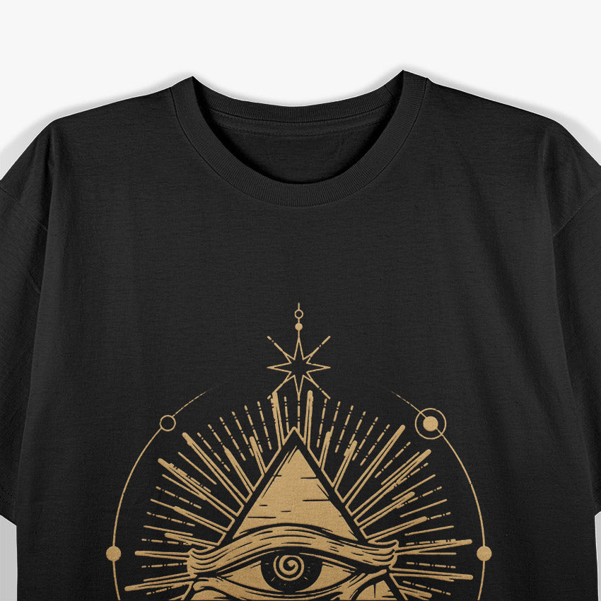Illuminati Eye of Horus Pyramid Conspiracy T-Shirt
