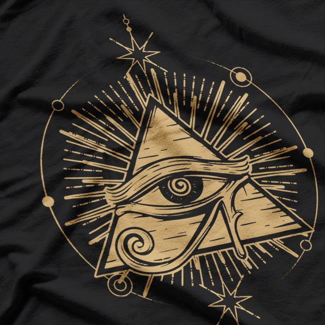 Illuminati Eye of Horus Pyramid Conspiracy T-Shirt
