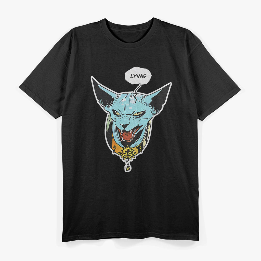 Funny Cat Lover  Sarcastic Lying Cat Inspired Graphic  T-Shirt