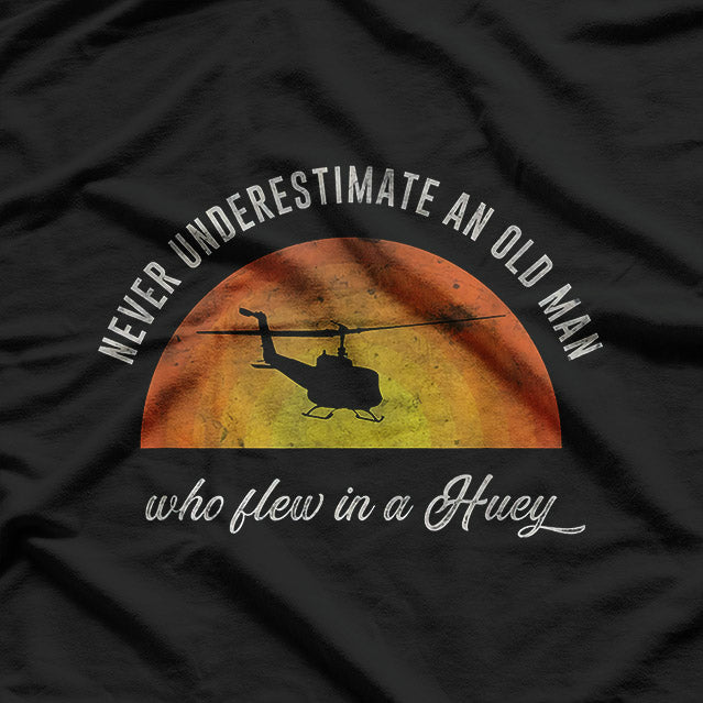 UH-1 Iroquois Huey Vietnam War Military Helicopter T-Shirt