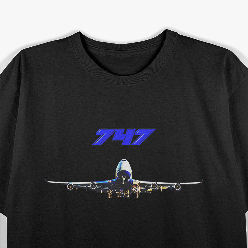 Airline Jet 747 Plane Aviation Enthusiast T-Shirt