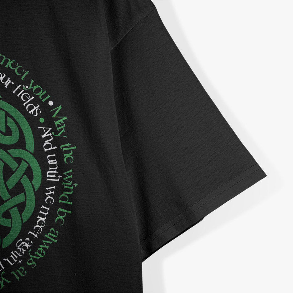 Irish Blessing: Celtic Knot & 4-Leaf Clover T-Shirt