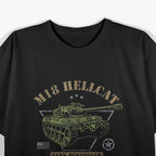 M18 Hellcat – WWII Tank Destroyer Military Veteran T-Shirt