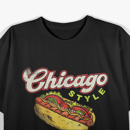 Chicago-Style Hot Dog - A Taste of Windy City Tradition T-Shirt