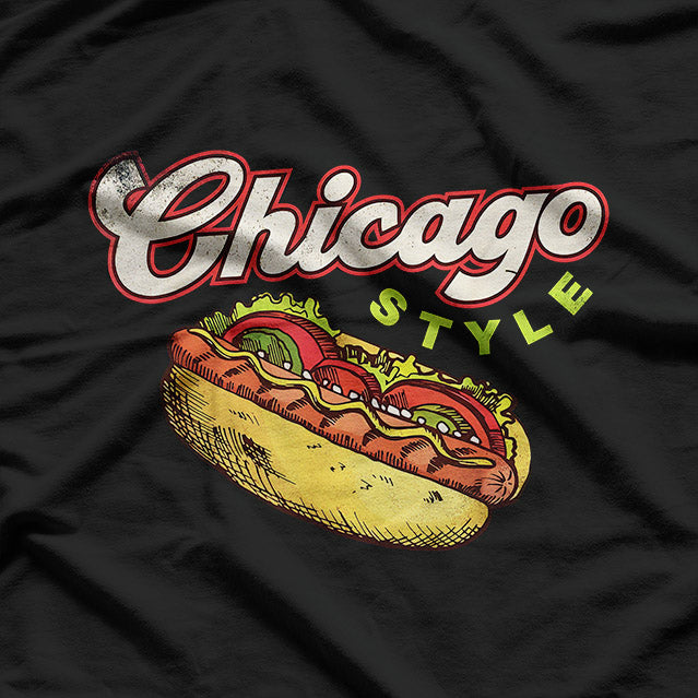 Chicago-Style Hot Dog - A Taste of Windy City Tradition T-Shirt