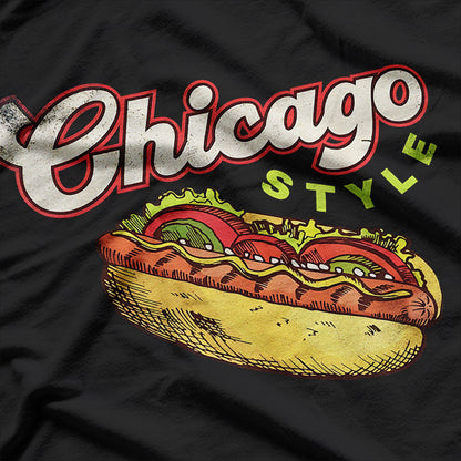 Chicago-Style Hot Dog - A Taste of Windy City Tradition T-Shirt