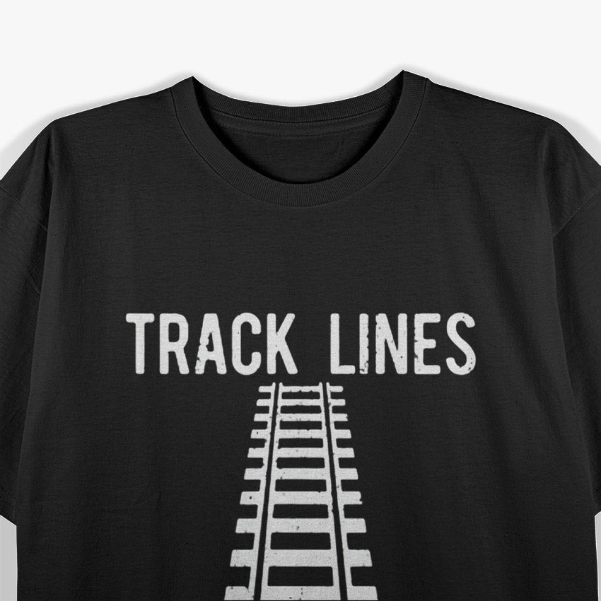 Track Lines Matter: Funny Runner & Sprinter T-Shirt
