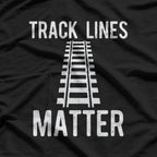 Track Lines Matter: Funny Runner & Sprinter T-Shirt