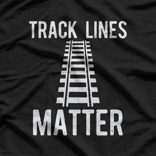 Track Lines Matter: Funny Runner & Sprinter T-Shirt