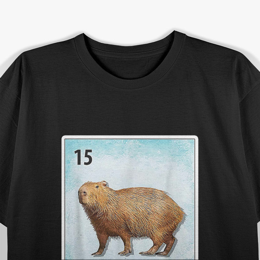 El Carpincho - Mexican Capybara Card Vibes T-Shirt