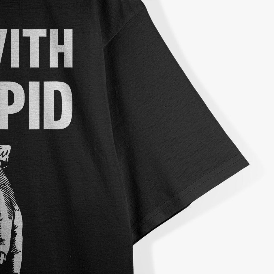 Funny I’m With Stupid Down Arrow Offensive Humor T-Shirt