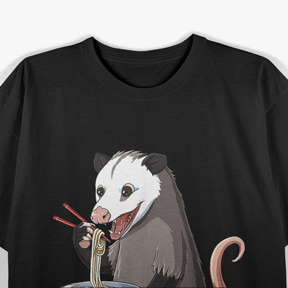 Funny Japanese Cute Ramen Opossum T-Shirt