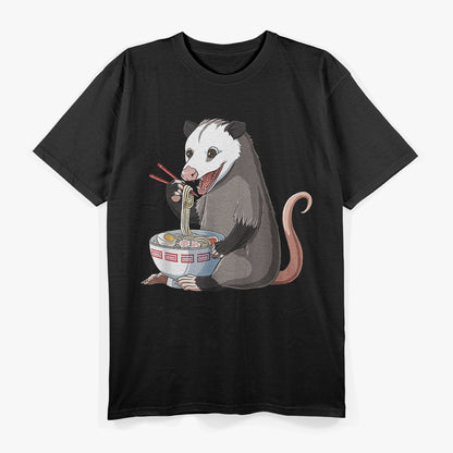 Funny Japanese Cute Ramen Opossum T-Shirt