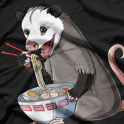 Funny Japanese Cute Ramen Opossum T-Shirt