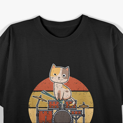 Funny Cat Drummer Percussion Enthusiast T-Shirt