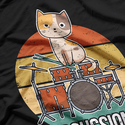 Funny Cat Drummer Percussion Enthusiast T-Shirt