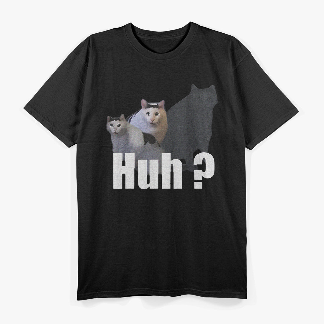 Meme Huh Cat Funny Humor Design T-Shirt