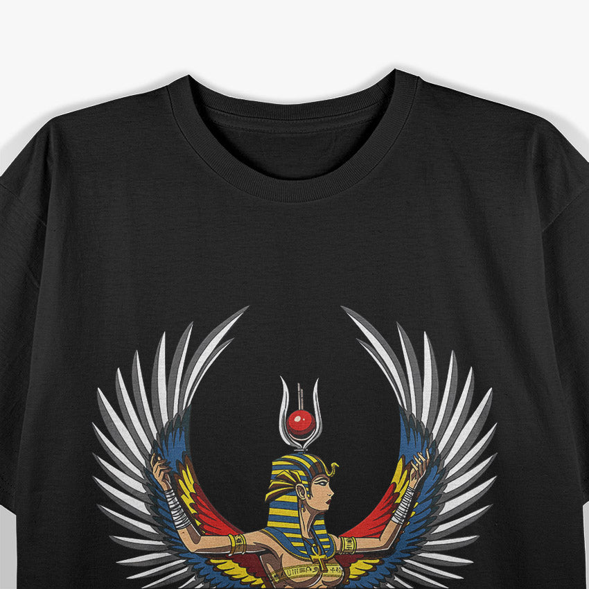 Egyptian Goddess Isis - Queen Pharaoh & Hieroglyphs Mythology T-Shirt